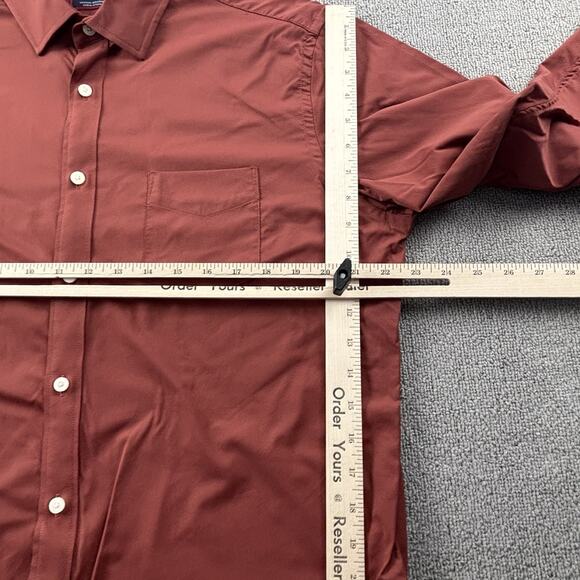 UNTUCKit Shirt Adult Extra Large Red Button Up Long Sleeve Casual Performance - Picture 11 of 14